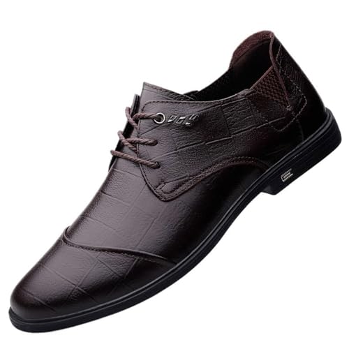 Casual Work Low Top Men's Shoe Loafers Flats Classic Lace-up Formal Oxford for Dating Prom Business Work