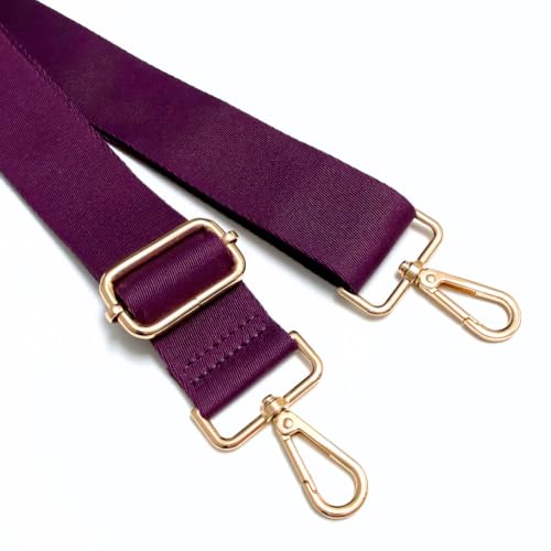 Image of S&loyoe Thickened Solid Color Purse Straps Replacement Crossbody Bag Strap Adjustable Wide Guitar Straps for Handbags 1.5inch