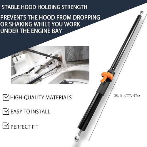 AutoHornix A99609 L716009 L716021 L716017 30.5in Duty Hood Struts Shocks Lift Supports Gas Springs Compatible with Kenworth T680/Peterbilt 579 Strut and Hood Assist Replace OE L71-6017 L71-6009 by AutoHornix - Used condition - Image 2