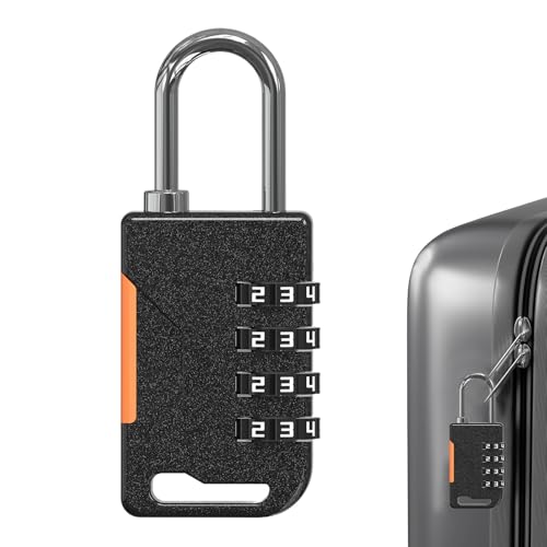 Candado de combinación | Candado seguro impermeable de 4 dígitos - Aleación de zinc resistente a la intemperie Combo Lock - para gimnasio al aire libre, escuela, maleta, maleta, maleta, bolsa de viaje