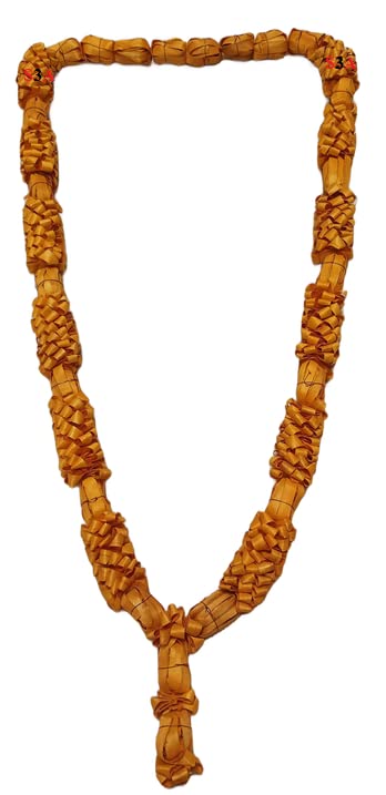 S3A Chandan Haar Mala Garland| Sandal Wood Chandan Traditional mala for God and Pitra Ancestors Photo Frame/Idols (5 Sizes) (Extra Large, 6Ghar, Size: 36inch)