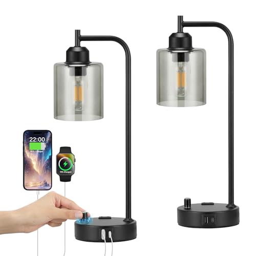Innqoo Glass Table Lamp Set