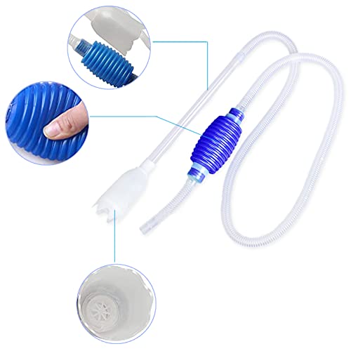 Pulitore per acquari,pulitore per ghiaia,cambia acqua per acquari,pulitore per detriti di pesce,sifone per Acquario,pompa a sifone,per acquario con controllo del flusso regolabile,1 pz - Image 6