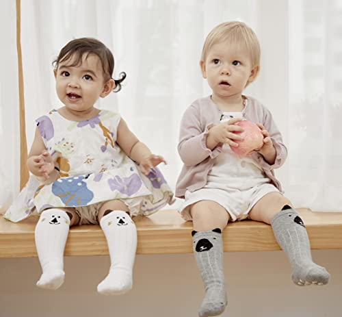 LACOFIA 6 Paia Calzini ginocchio per bambina Calza...