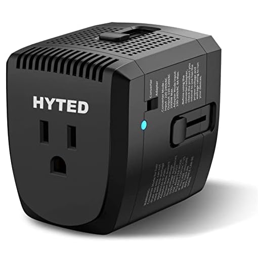 2000Watts Travel Adapter and Converter Combo Step Down Voltage 220V to 110V for Hair Dryer Steam Iron Laptop MacBook Cell Phone Travel Adapter Converter for US to UK Europe AU Over 150 Countries