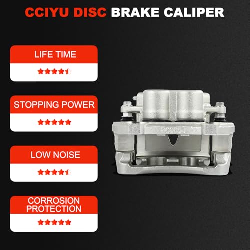 Image of cciyu Front Right Disc Brake Caliper Assembly w /Bracket For Cadillac For CTS 2008 2009 2010 2011 2012 2013 2014 Replace# 18B5116 Front Passenger Side