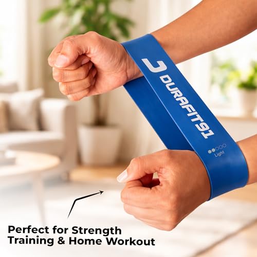 Image of Resistance Bands Set of 5 (Ultra Light to Ultra Heavy) Booty Bands for Unisex | Mini Loop Hip Bands for Toning Glute, Leg & Squat Training | Exercise Bands for Gym, Yoga, Pilates, Fitness