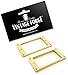 Vintage Forge Cream Curved Bottom Humbucker Pickup Mounting Ring Set (Bridge & Neck) compatible with Epiphone Guitars HR1800C-CRM