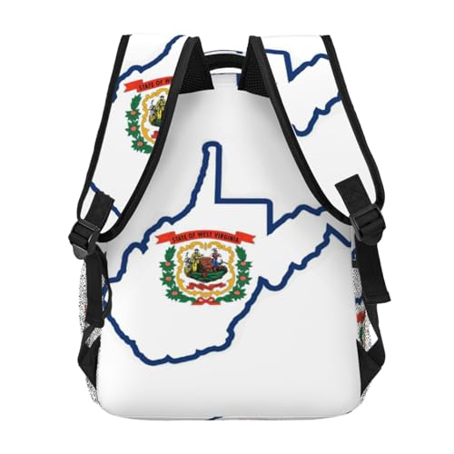 Mochila de senderismo EdWal impermeable con mapa de Virginia Occidental 4