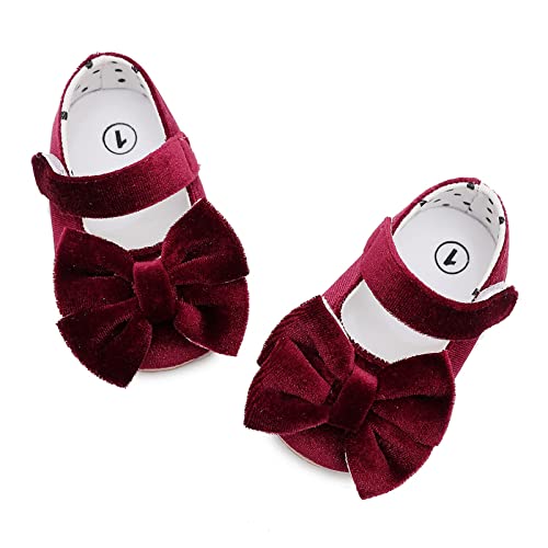 Toddler Girls Shoes Breathable Girls Bowknot First Walkers Single Shoes Tight-Fitting Leisure Baby Shoes2