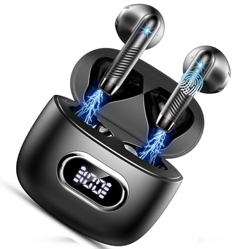 Conyat AI Auriculares Traductores de Idiomas, 7 Modos Auriculares Traductor en Tiempo Real, 49H Cascos Inalambricos Bluetooth 5.4 In Ear, Negro