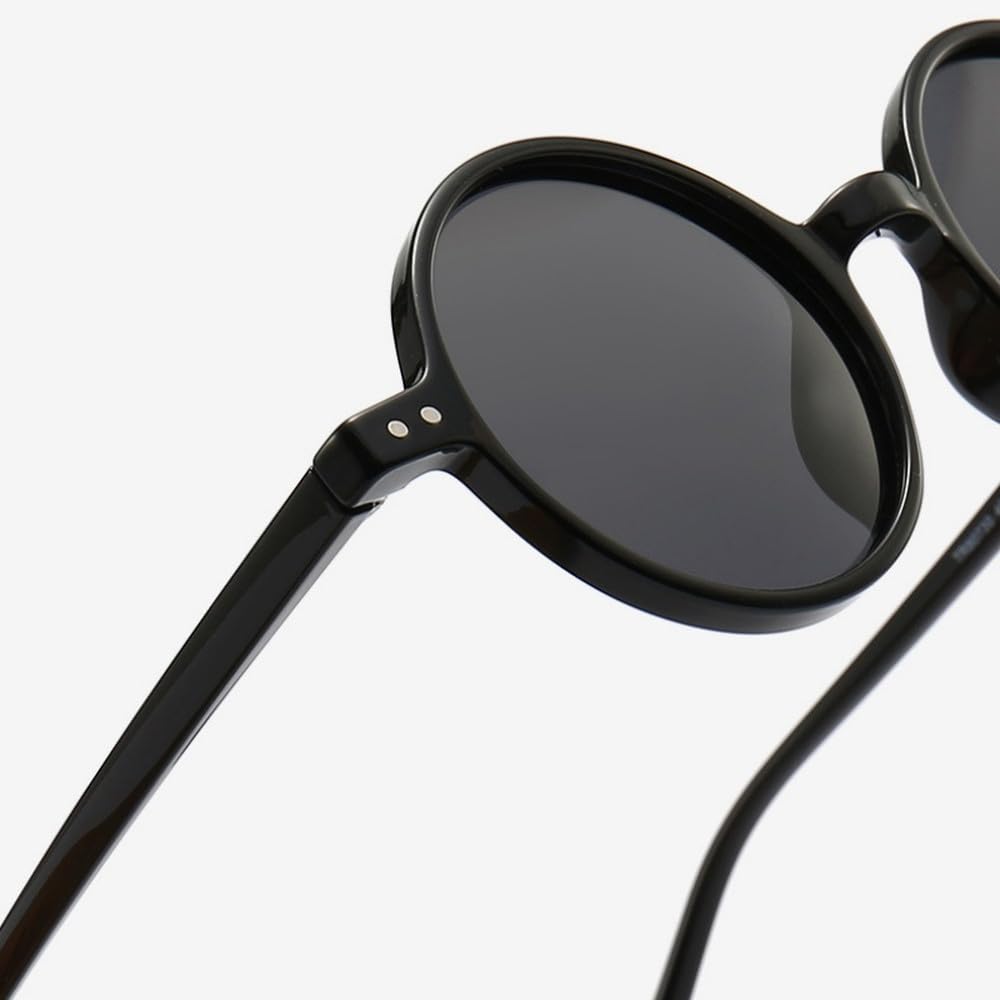Gafas de sol redondas retro polarizadas UV400 para conducir, TR90, ultraligeras.