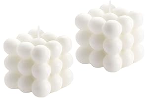 White Cool Shaped Small Bubble Scented Candles