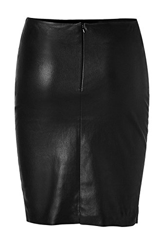 Women's Leather Skirt Genuine Soft Lambskin Leather Knee
