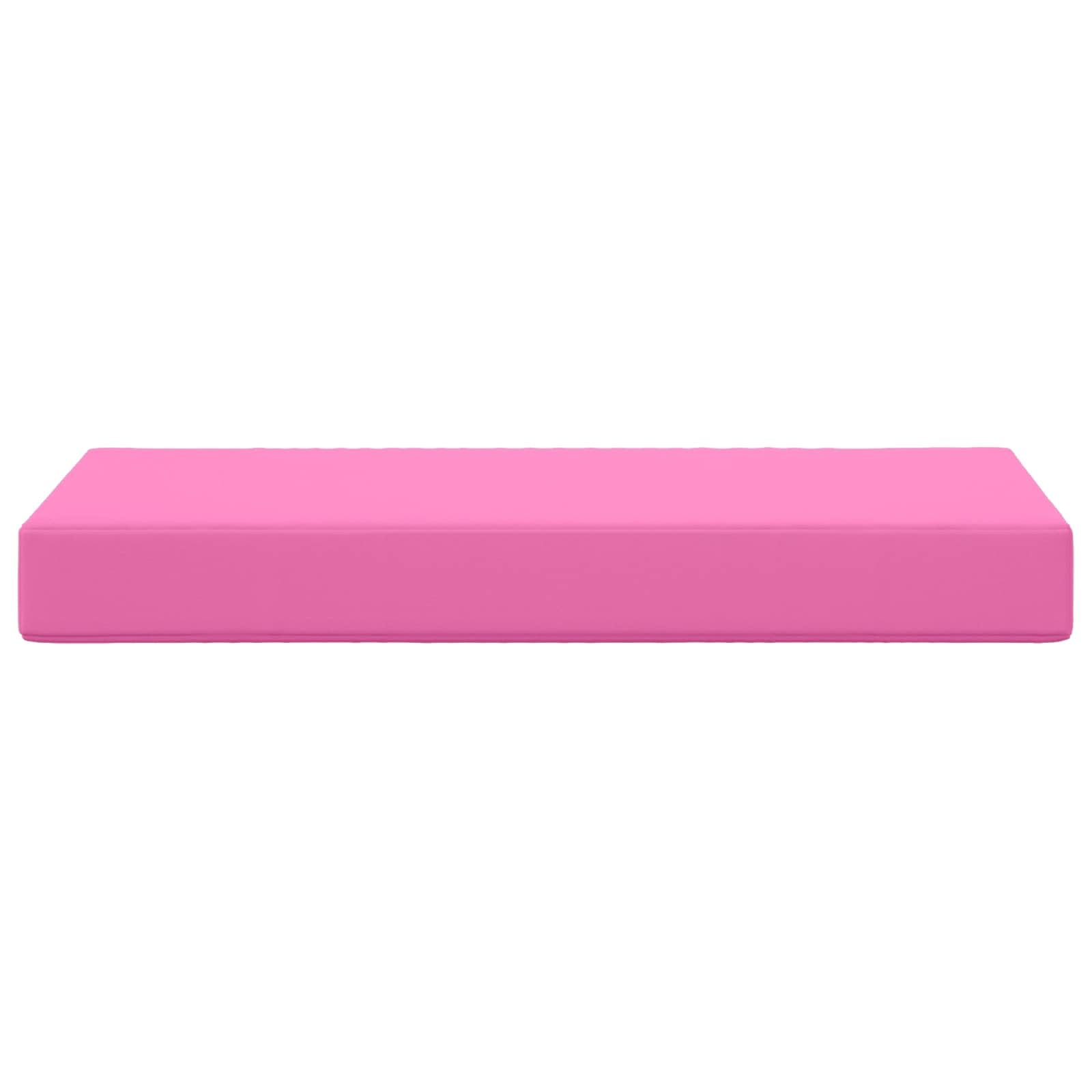 Cuscino per seduta rosa 80 x 40 x 8 cm in 100% poliestere con imbottitura in schiuma ergonomica sfoderabile lavabile per sedia poltrona cucina interno ufficio comfort postura