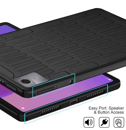Image of TGK Rugged Back Cover for Lenovo Idea Tab 11 inch 2025 Case TB-336ZU TB-336FU Black