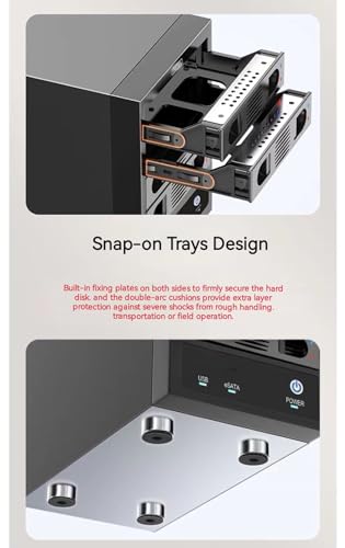Image of Syba SY-ENC50104 4 Bay 3.5 inch SATA III HDD Non-RAID Enclosure - Supports USB 3.0 & eSATA Interface, Black