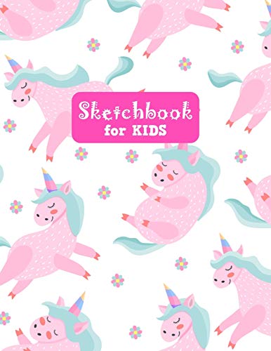 Sketchbook for Kids: Adorable Unicorn Large Sketch Book for Sketching, Drawing, Creative Doodling Notepad and Activity Book - Birthday and Christmas ... Teens and Women - Nathalie Modern Press # 022 image 3