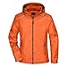 Roughtex Damen Regenjacke Die mit dem Hund geht – reflektierender Rückendruck – 3000 mm Wassersäule, versiegelte Nähte – Geschenkidee für Hundehalterinnen – taillierter Schnitt Orange XL