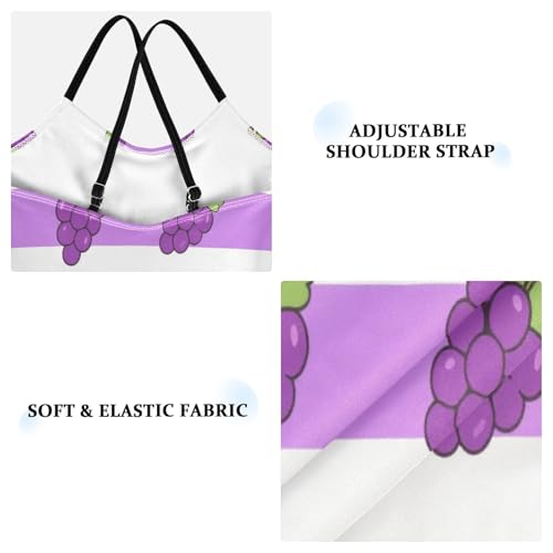 Purple White Striped Grape fruitGirl Swimsuit Toddler Girl Bathing Suit Beach Swimwear trajes de ba?o para ni?as 3t 4t3