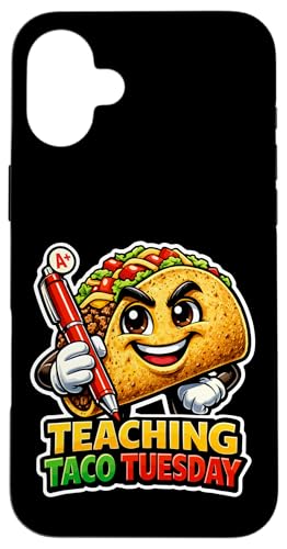 Teaching Taco Tuesday �t�@�j�[�e�B�[�`���[ �^�R�~�[���f�U�C�� �X�}�z�P�[�X iPhone 16 Plus �p