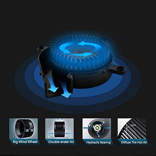 HAYATA [Best Laptop Cooler] LPC-03 Air Extracting Laptop Cooling with Vacuum Fan - USB Powered, Wind Control, Quiet Operation, Ultra-Portable Radiators,CPU Cooler, Fan Heat Sink for Notebook, Laptop - Thumbnail 5