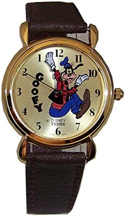 Goofy Backwards Pedre Disney Watch Gold 1989 Limited Edition Wristwatch