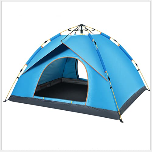 Carpa de camping portátil impermeable azul para 2 personas miniatura 1