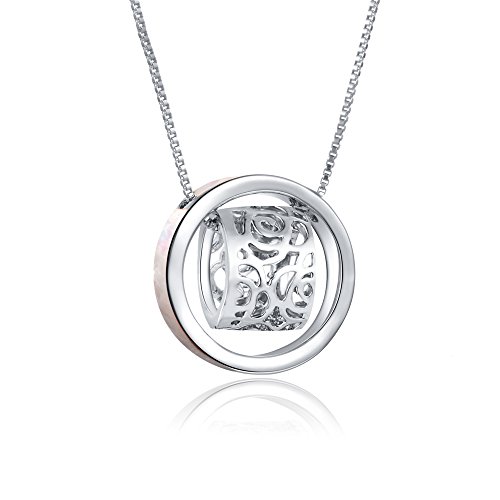 XZP Forever Love Cutout Circles Necklace Sterling Silver Plated Pendant Necklaces for Women