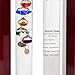 Lily's Home Desktop Weather Station with Galileo Thermometer & Fitzroy Storm Glass Weather Predictor, Ideal Gift for Friends and Family, Indoor & Outdoor Home Décor (4.9” L x 2.8” W x 7.9” H)