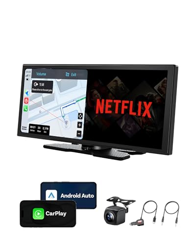 OTTOCAST ScreenFlow, 11.4" Portable CarPlay Screen for Car