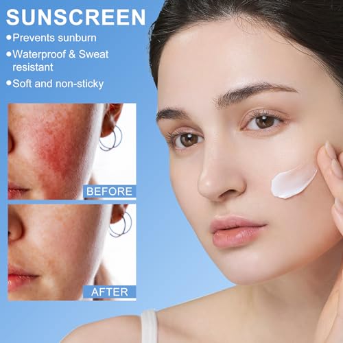 Rice Probiotics Sonnencreme LSF 50, Face Sunscreen SPF 50, Anti Aging Sonnenschutzlotion für Gesicht und Körper, Feuchtigkeitsspendende Leicht Textur Sonnenschutz für Trockene Empfindliche Haut – Bild 6