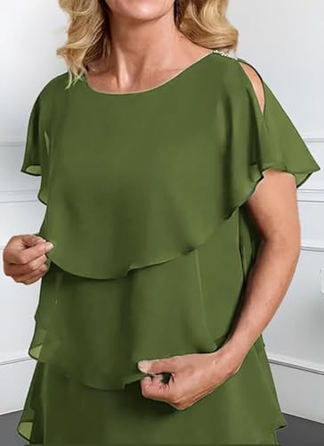 Mother of The Bride Dresses for Wedding Women Short Sleeve 2025 Chiffon Formal Evening for Women Party Dress3