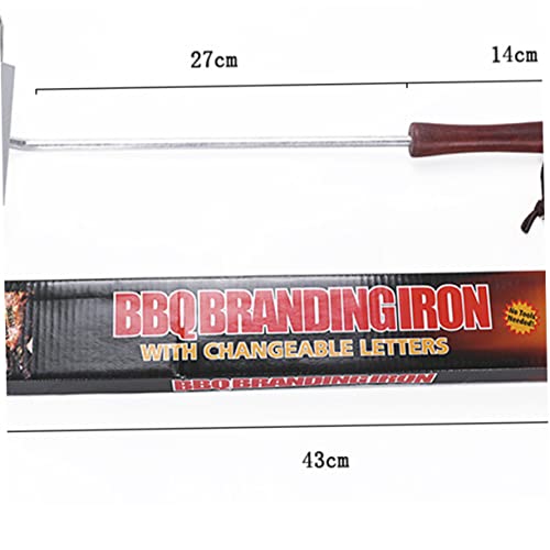 BESPORTBLE kit accesorio para parrilla con letras de hierro miniatura 2