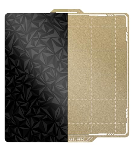 Image of BIQU Designer Series Smooth PEO+Textured PEI Build Plate for Bambu-Lab P1P P1S P2S X2D X1C X1E A1 257x257mm, Double Sided PEI Spring Steel Flexible Sheet Print Bed Removable Surface Platform