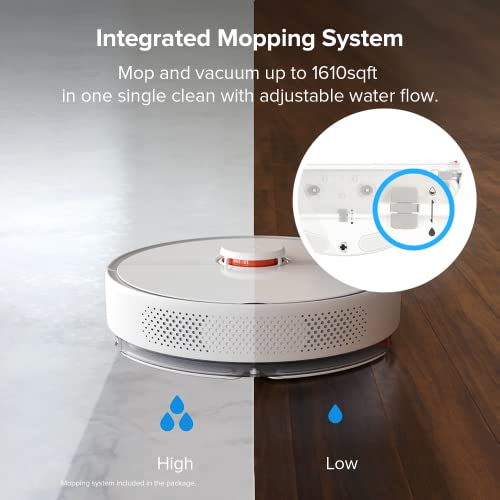 Image of roborock S6 Pure Robot Vacuum and Mop, Multi-Floor Mapping, Lidar Navigation, No-go Zones, Selective Room Cleaning, Super Strong Suction Robotic Vacuum Cleaner, Wi-Fi Connected, Alexa Voice Control