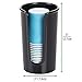 mDesign Small Plastic Paper Cup Dispenser - Compact Storage Holder for Mouthwash Cups on Bathroom Vanity Countertops, 3 oz. Rinsing Cups Included - Lumiere Collection - Black