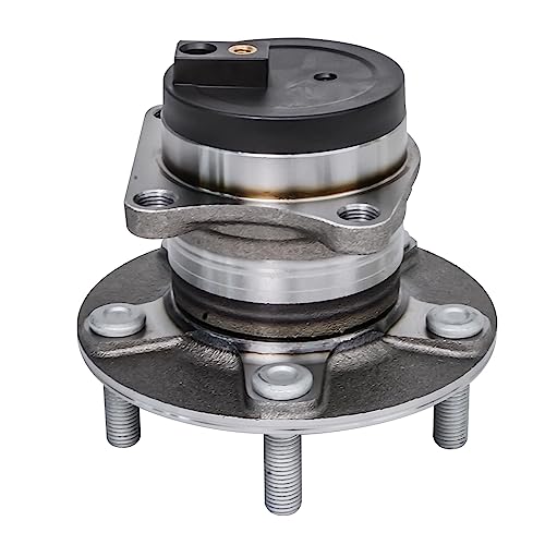 Image of Detroit Axle - FWD Front Steering Knuckles w /Hub + Rear Wheel Hub Bearings Replacement for 2007-2012 Mazda CX-7