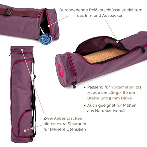 YOGATERIA Bodhi Bolsa Tapete de Yoga Porta Mat Yoga | Asana Estampada OM 100% impermeável | com bols