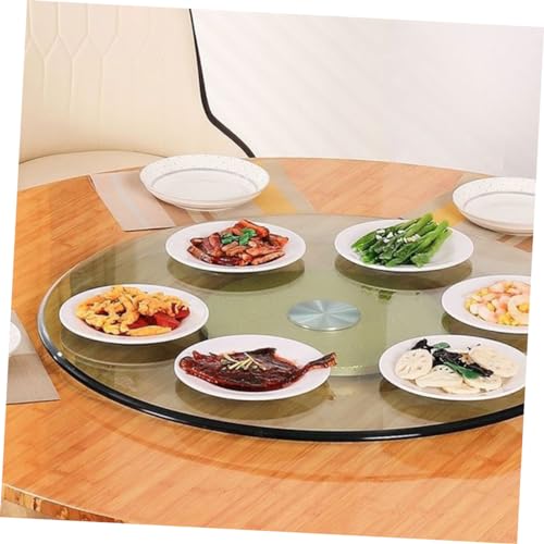 Mesa auxiliar moderna Alipis y mesa redonda de cristal para comedor 3