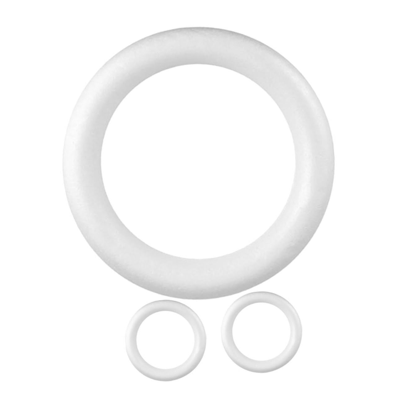 POPETPOP 3pièces Kit de Cercles Mousse Ronds pour Couronnes DIY Décoration de Noël et Fêtes de Fin Année Supports pour Loisirs Créatifs