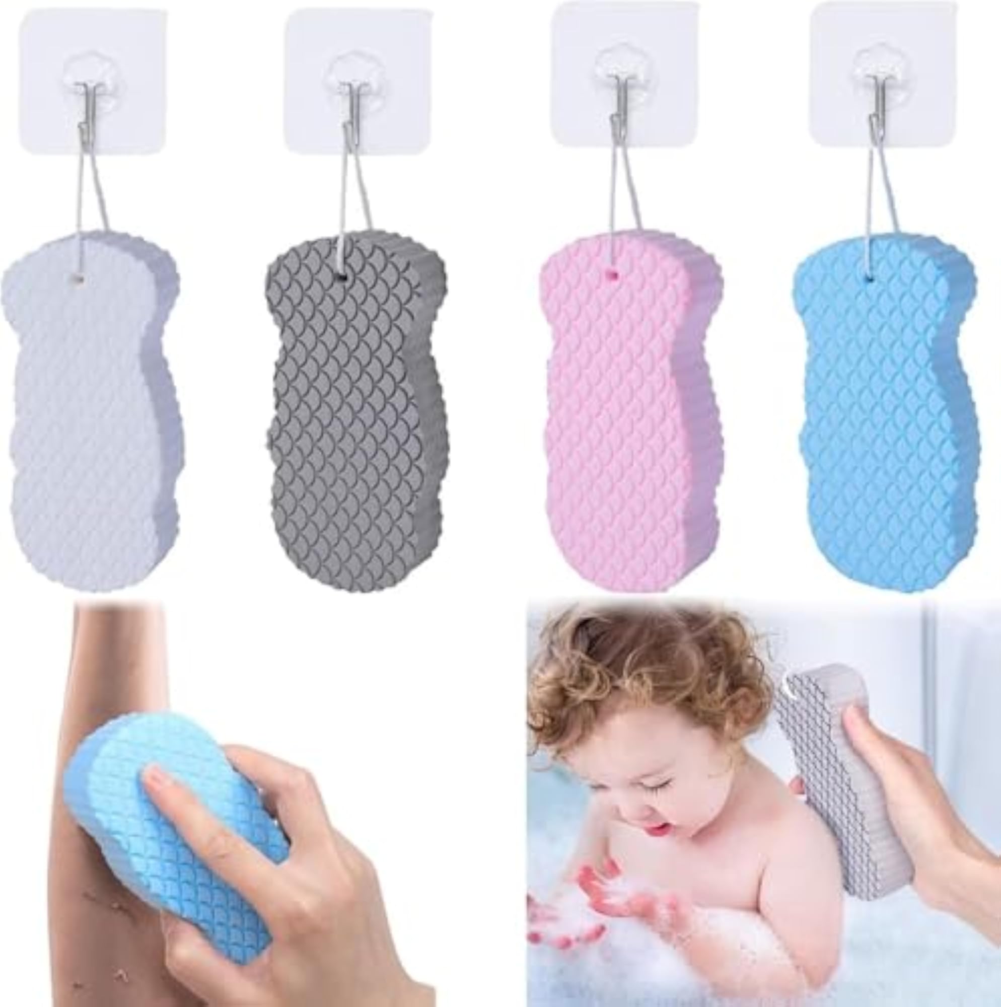 Exfoliating Bath Sponge for Deep Cleansing
