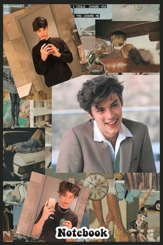 Louis Partridge Photo Collage Notebook: Journal, Size 6” X 9”, 110 White Pages