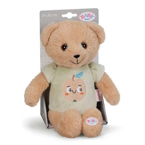 BABY born for Babies Teddy - Suave Oso de Peluche de 26 cm con Cuerpo de Tela - Lavable a 30 °C - Peluche recién Nacidos