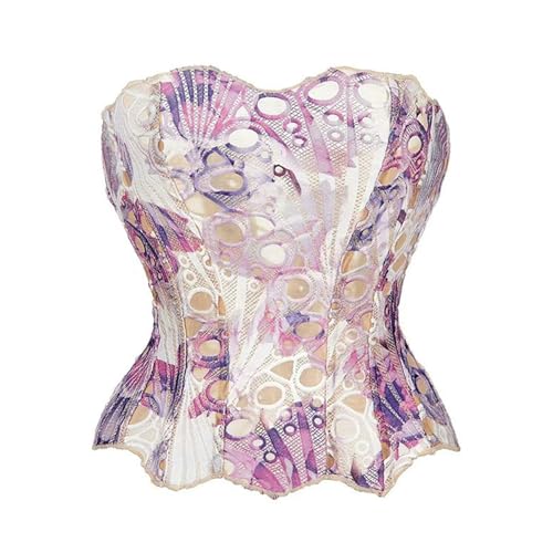Corset en dentelle florale résolvant le manque de maintien avec ce haut à lacets galbant