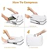 Compression Packing Cubes, Lumesner 8 Set Travel Packing Cubes for Carry on Suitcases, Compression Suitcase Organizers Bag Set & Travel Cubes (8-piece, White) - Image 5