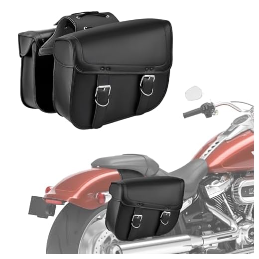Best biker backpack Nomad Large Leather Motorcycle Saddlebags