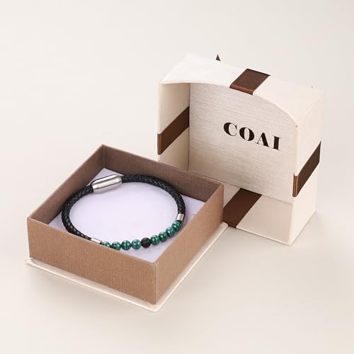 Pulsera de Cuero Genuine con Piedras para Hombre miniatura 6