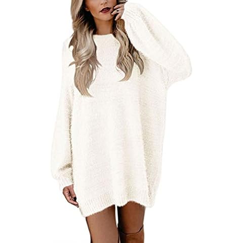Viottiset - Jersey de punto mujer cachemira beige/blanco Cover