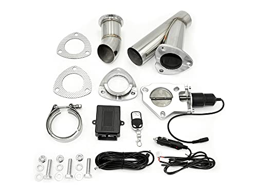 Válvula de escape eléctrica de 76 mm en acero inoxidable de alta resistencia mecánica